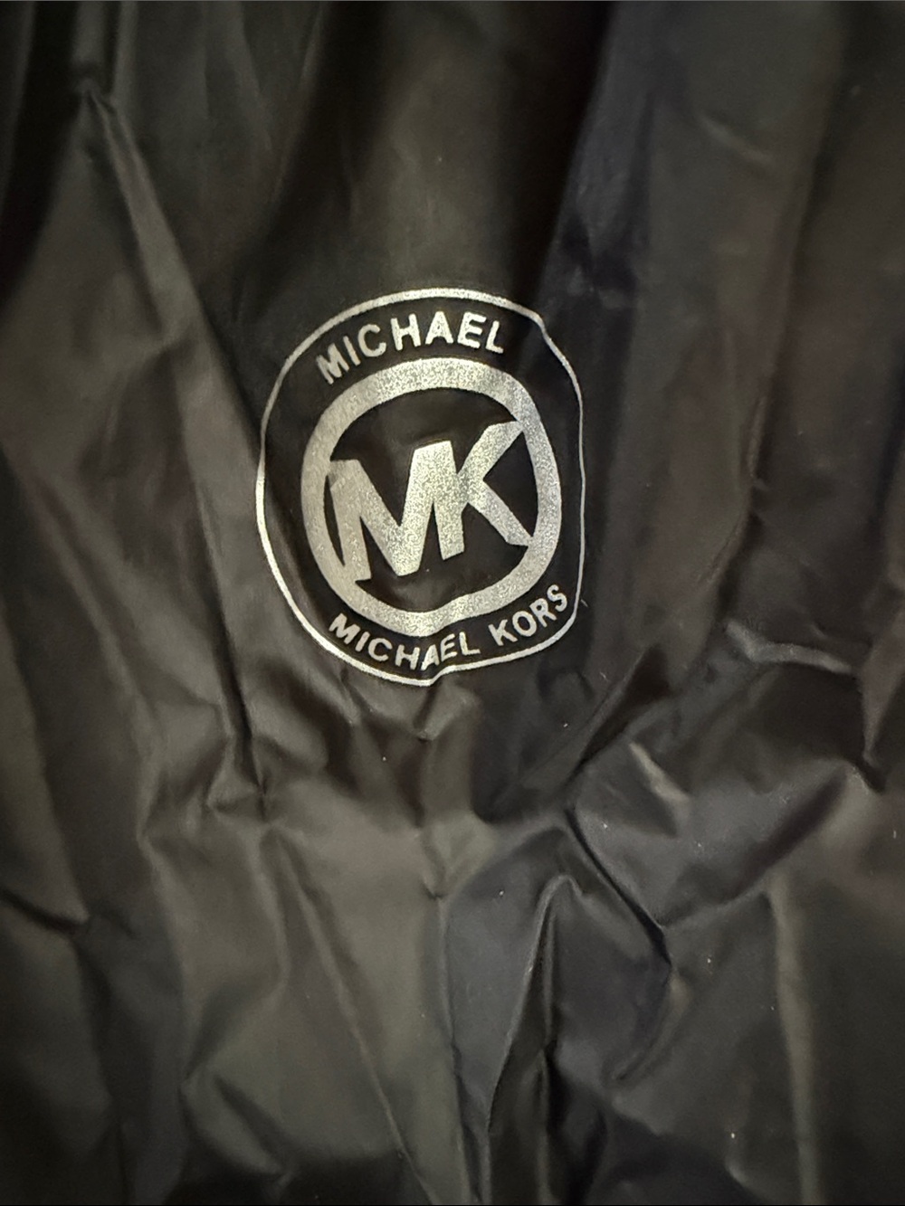 Michael Kors Black Quilted Hooded Packable Puffer Jacket with Packable Pouch - Picture 7 of 7